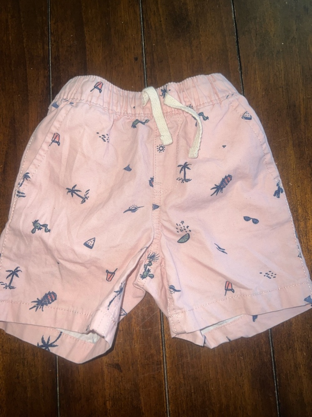 🎉🎉 5 for $20🎉🎉Pink Kids Shorts with Tropical Print